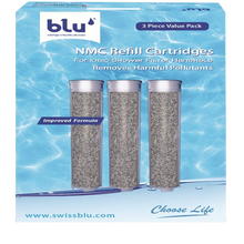 Load image into Gallery viewer, BLU NMC Refill Cartridge for Shower Filter – Handheld – 3 Piece Value Pack