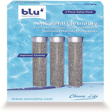 Load image into Gallery viewer, BLU NMC Refill Cartridge for Shower Filter – Handheld – 3 Piece Value Pack