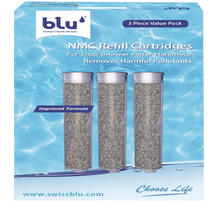 Load image into Gallery viewer, BLU NMC Refill Cartridge for Shower Filter – Handheld – 3 Piece Value Pack
