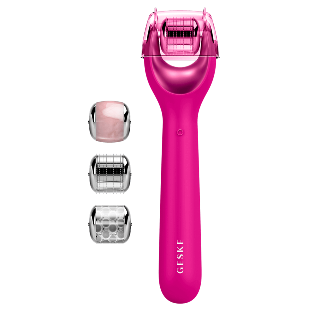 Geske Micro Needle Face Roller 9 in 1 Magenta